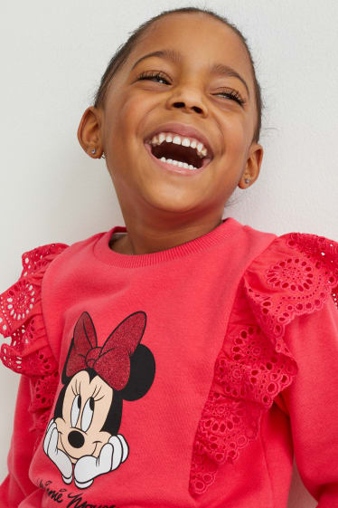 Copii - Minnie Mouse - bluză de molton - roșu