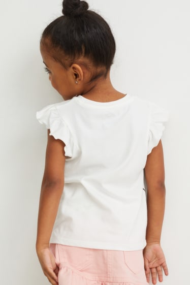 Bambini - Confezione da 2 - Minnie - maglia a maniche corte - bianco / rosa