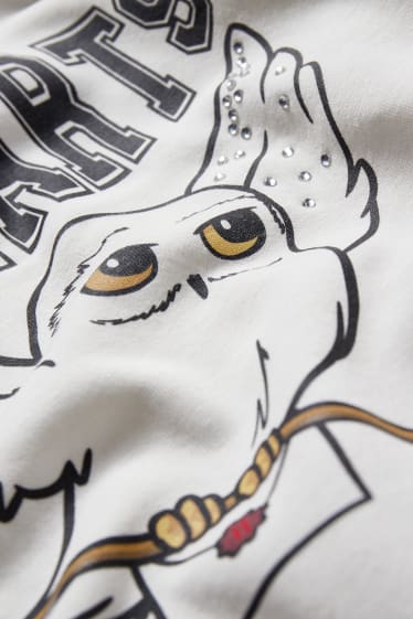 Enfants filles - Harry Potter - ensemble - sweat à capuche et jupe - 2 pièces - noir / blanc
