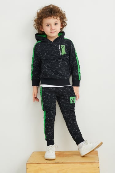 Bambini - Minecraft - pantaloni sportivi - grigio scuro