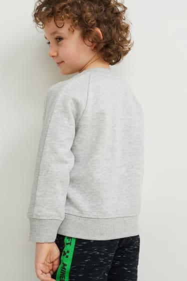 Kinder Buben - Minecraft - Sweatshirt - hellgrau-melange