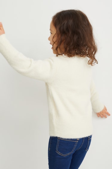 Bambini - Maglione - effetto brillante - crema