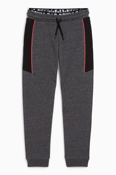 Kinder Jungen - Jogginghose - grau-melange