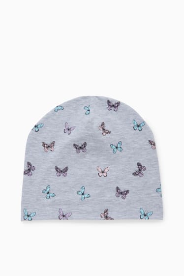 Children Girls - Hat - light gray-melange