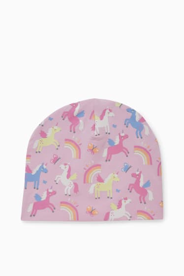 Children Girls - Unicorn - Hat - rose