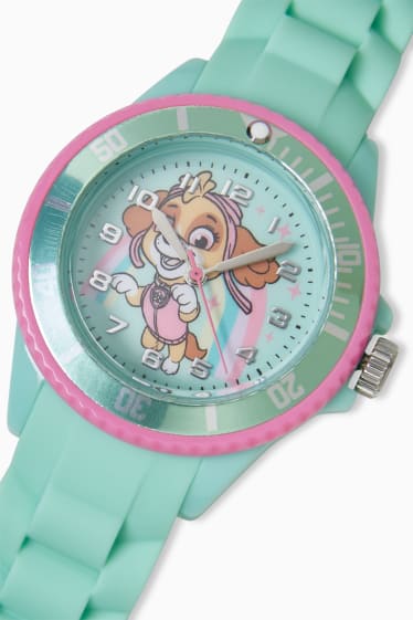 Enfants filles - Pat’Patrouille - montre-bracelet - vert clair
