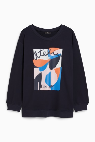 Dames - Sweatshirt - donkerblauw