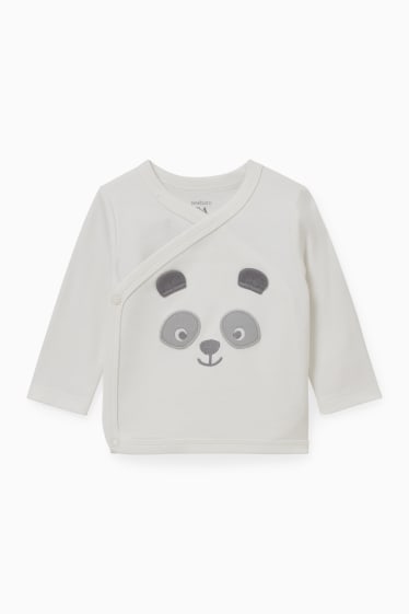 Baby Jungen - Erstlingsoutfit - 2 teilig - cremeweiss
