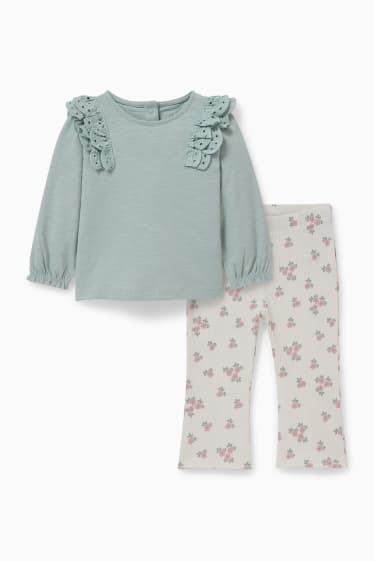 Babys - Baby-Outfit - 2 teilig - mintgrün