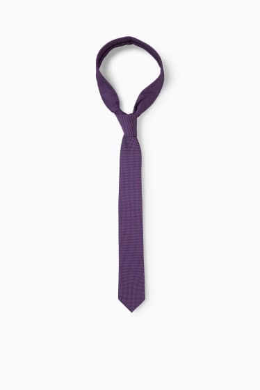 Kinder - Krawatte - gemustert - violett
