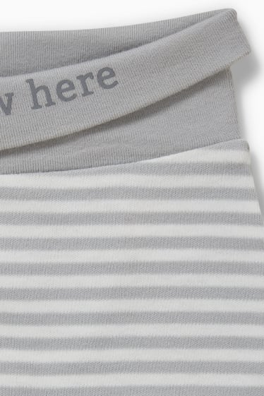 Baby Jungen - Erstlingsoutfit - 2 teilig - cremeweiss