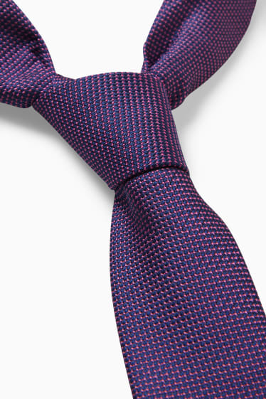 Kinder - Krawatte - gemustert - violett