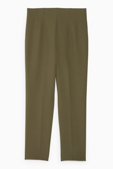 Dona - Pantalons de tela - cintura alta - cigarrette fit - verd