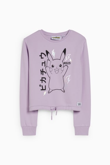 Kinder Mädchen - Pokémon - Sweatshirt - hellviolett
