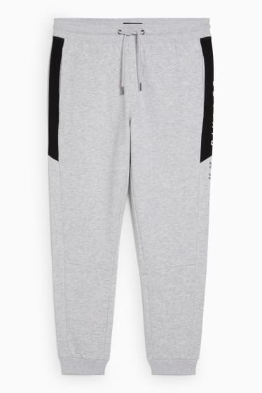 Hommes - Pantalon de jogging - gris clair chiné