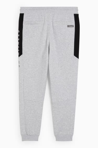 Hommes - Pantalon de jogging - gris clair chiné