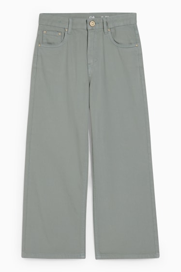 Kinderen: meisjes - Broek - wide leg - lichtgroen