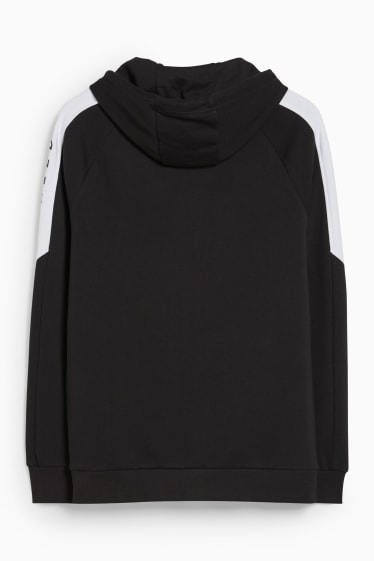 Herren - Sweatjacke mit Kapuze - schwarz
