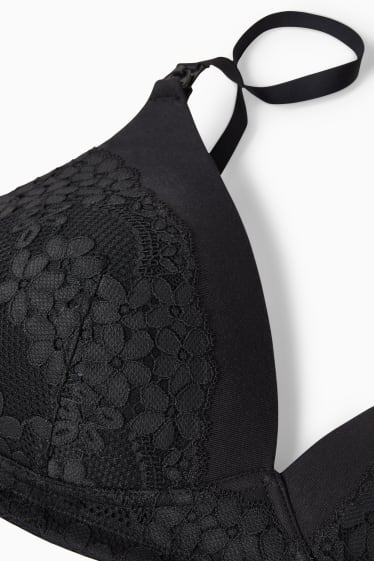 Donna - Reggiseno per allattamento senza ferretti - imbottito - nero