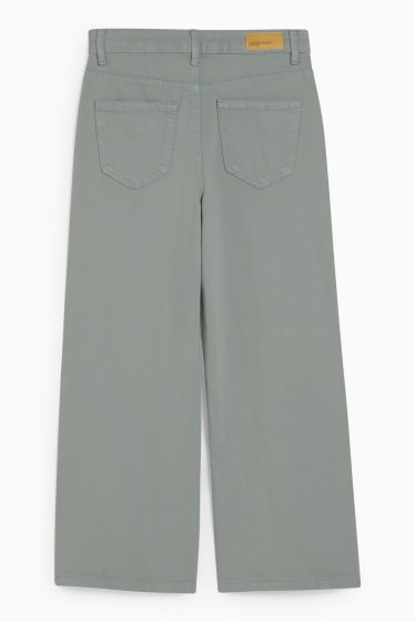 Kinderen: meisjes - Broek - wide leg - lichtgroen