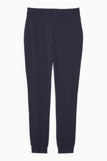 Dona - Pantalons de xandall bàsics - blau fosc
