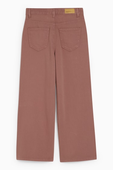 Kinderen: meisjes - Broek - wide leg - bruin