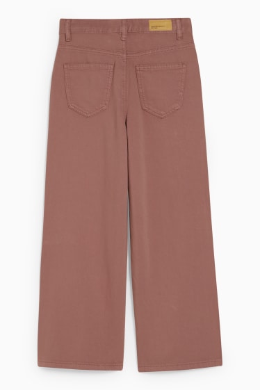 Kinder - Hose - Wide Leg - braun