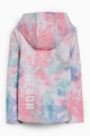 Kinder Mädchen - Softshelljacke mit Kapuze - rosa