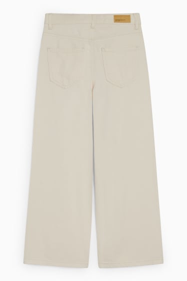 Enfants filles - Pantalon - wide leg - beige clair