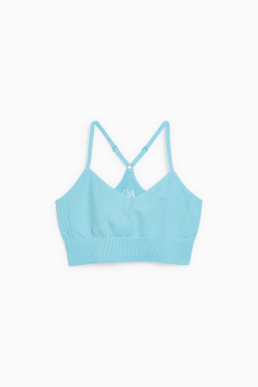 Women - Sports bra - light turquoise
