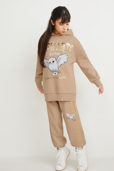 Enfants - Harry Potter - ensemble - sweat à capuche et pantalon de jogging - 2 pièces - beige