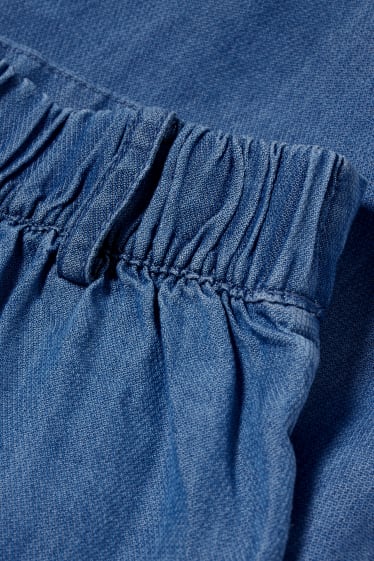 Kinderen - Wide leg jeans - blauw