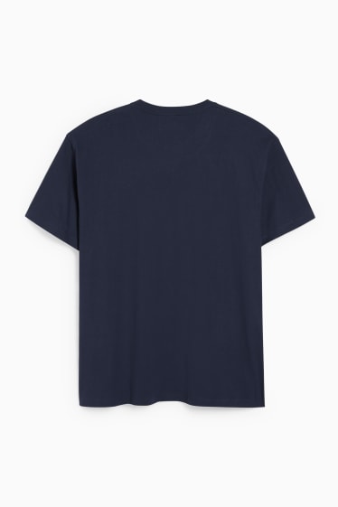 Heren - T-shirt - donkerblauw