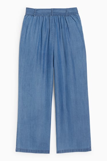 Kinderen: meisjes - Wide leg jeans - blauw
