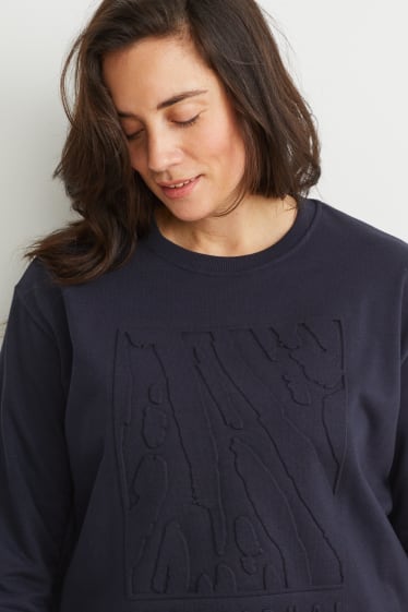 Dames - Sweatshirt - donkerblauw