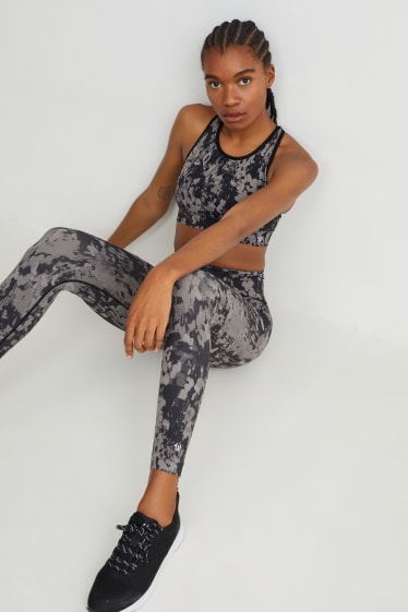 Femmes - Soutien-gorge de sport - 4 Way Stretch - sans coutures - LYCRA® - gris foncé