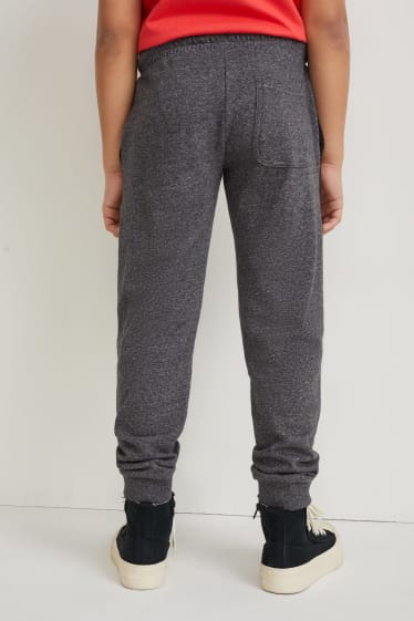 Kinder Jungen - Jogginghose - grau-melange