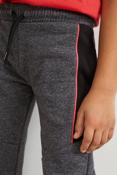 Kinder Jungen - Jogginghose - grau-melange