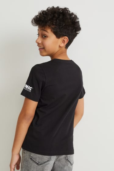 Copii - Sonic - tricou cu mânecă scurtă - negru