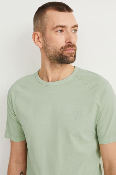 Heren - T-shirt - lichtgroen