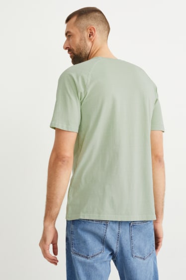 Heren - T-shirt - lichtgroen