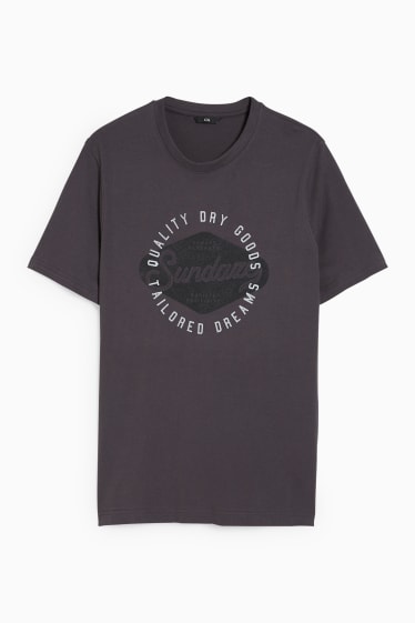 Hommes - T-shirt - gris foncé