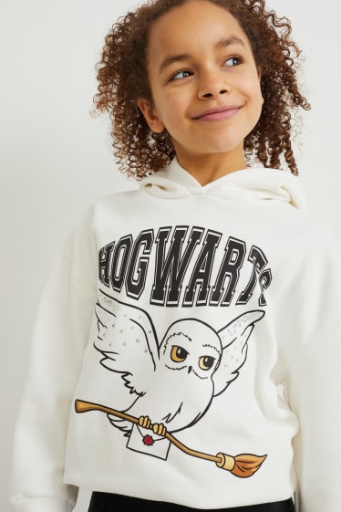 Nen/a - Harry Potter - conjunt - dessuadora amb caputxa i faldilla - 2 peces - negre/blanc