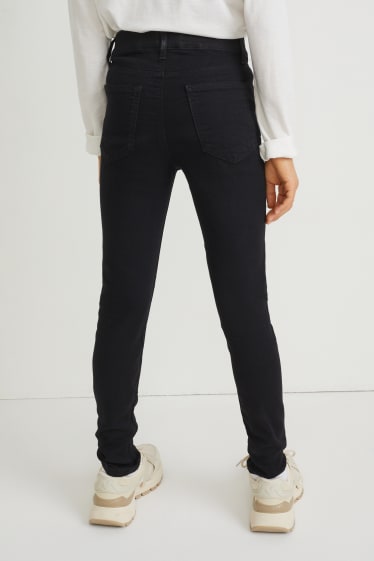 Enfants filles - Jegging jean - noir
