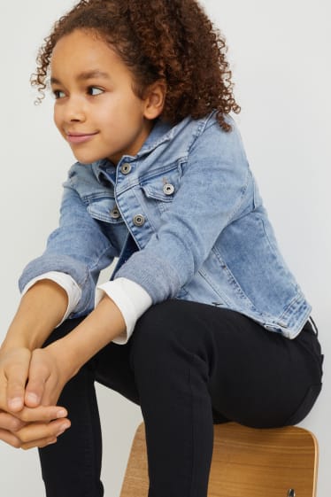 Enfants filles - Jegging jean - noir