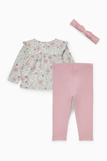 Babys - Babyoutfit - 3-delig - crème wit