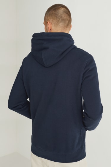 Heren - Hoodie - donkerblauw