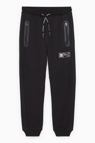 Enfants garçons - Pantalon de jogging - motif Augmented Reality - noir
