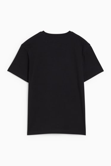 Kinder Buben - Kurzarmshirt - Augmented-Reality-Motiv - schwarz