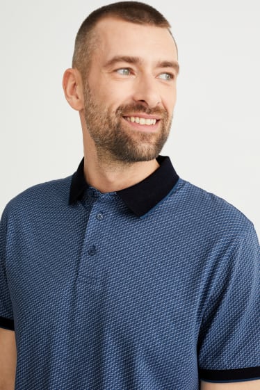 Herren - Poloshirt - blau